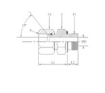 Male Connector JIC Female Swivel Nut & BSP Taper Thread